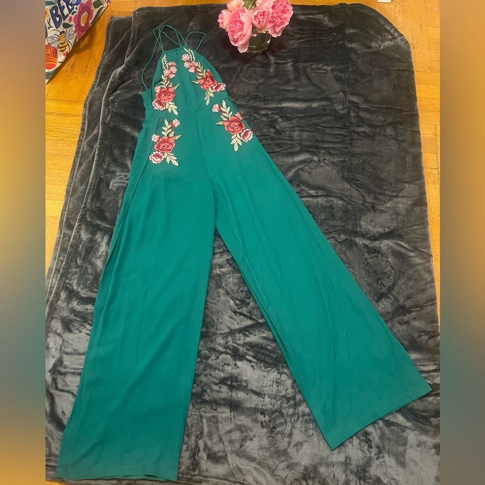 Green jumpsuit
